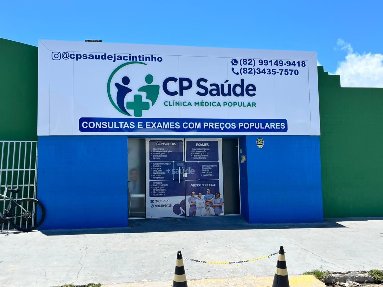 Fachada da unidade CP Saúde Jacintinho